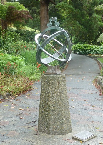 Clyde Quay Boat Harbour Reserve sundial in Wellington NZ