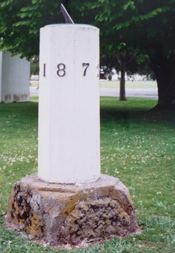 Clyde Quay Boat Harbour Reserve sundial in Wellington NZ